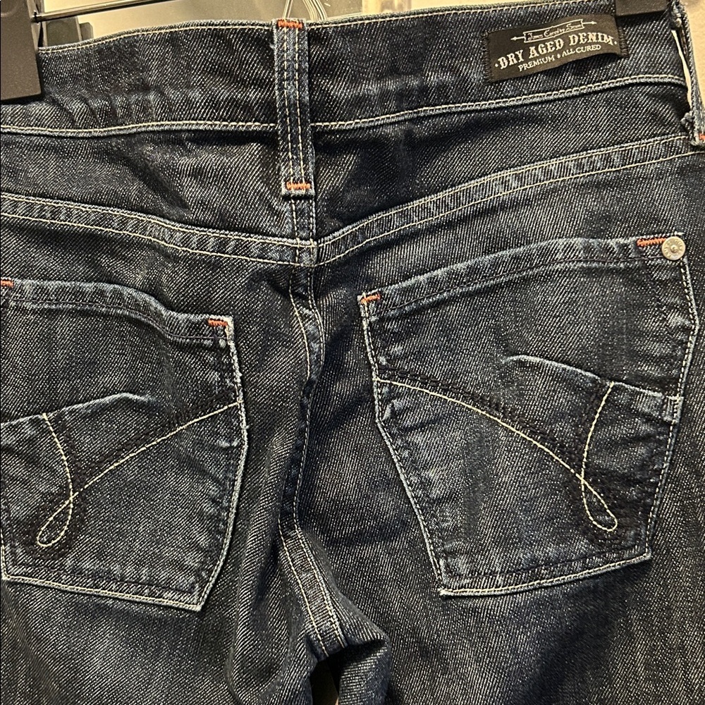 Classic Dark Blue Straight Leg Jeans